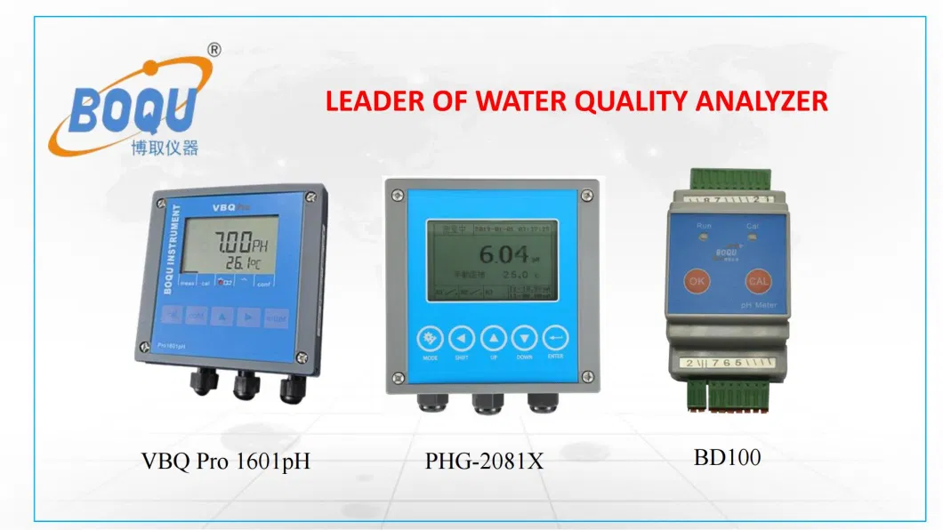 Boqu High Temperature Connection As9/Ak9/Vp pH586 5m Cable Custom Length pH Sensor/Probe