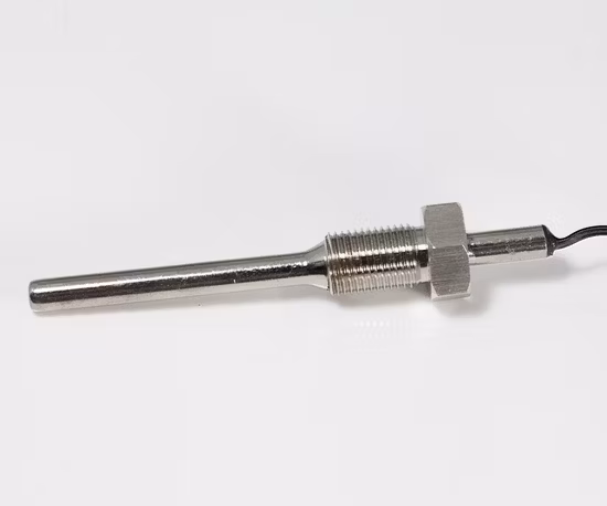 Flexible personalizado 1/4 1/8 rosca NPT montaje de tornillo termistor Ntc PTC IDT PT100 PT1000 Sensor de temperatura con casa de Metal de latón Ss