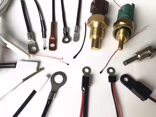 Sensor de temperatura del termistor Ntc del ohmio del terminal de anillo 10k para BMS