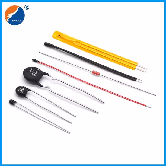 Termistor encapsulado sellado de vidrio de Ntc del diodo de la gota de plomo axial